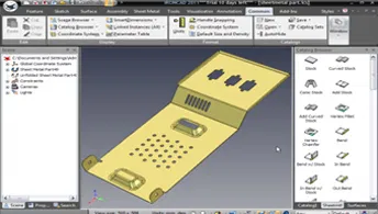 IronCAD 판금 설계